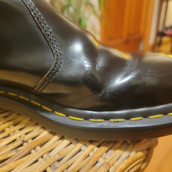 2976 vintage Dr. Marten made in England Chelsea boots -black size M8/W9 - Picture 10 of 14